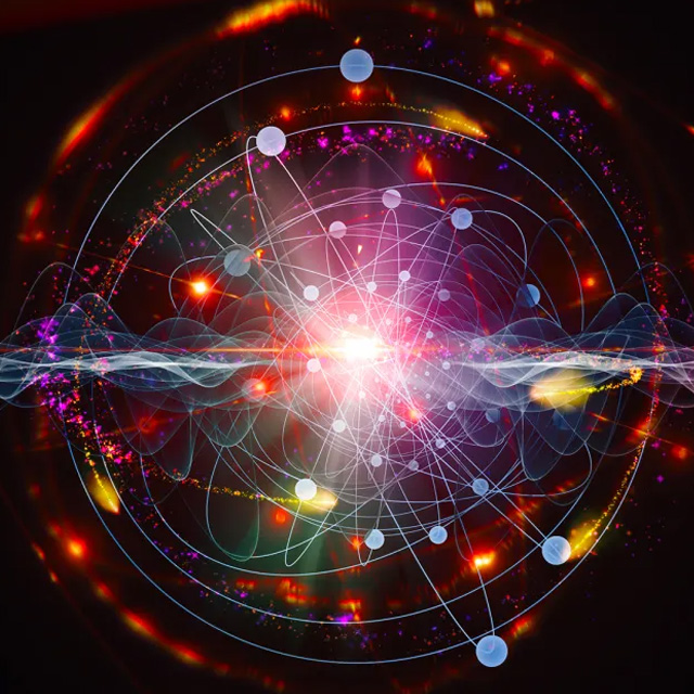 Quantum meditation visualization representing the bridge between ancient wisdom and modern quantum physics
